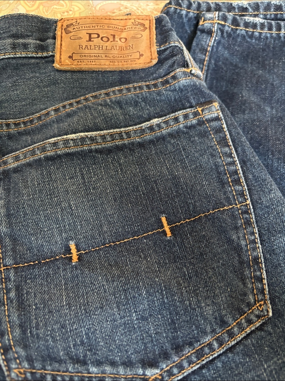 Polo by Ralph Lauren Men’s Indigo Straight-Leg Jeans